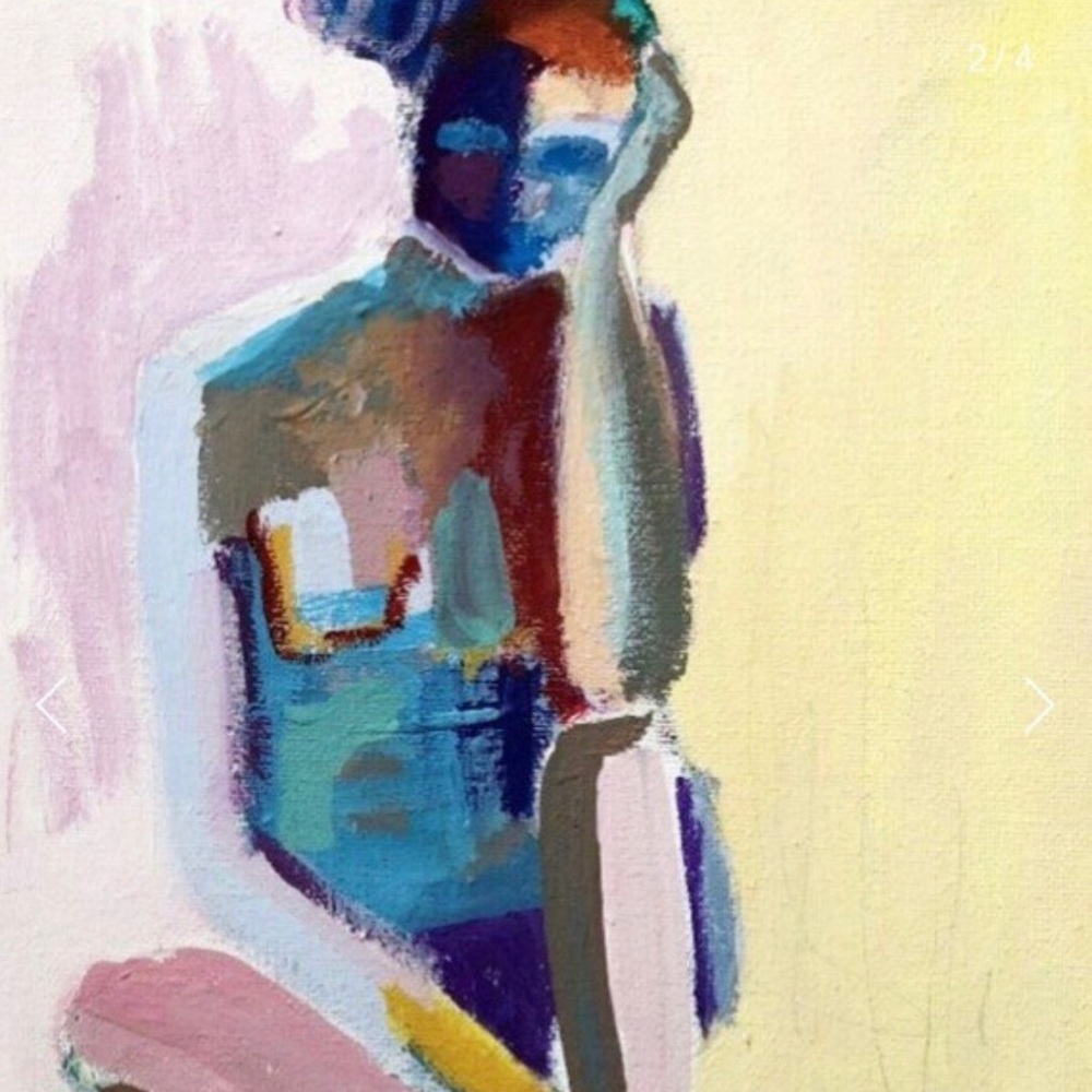 DAYDREAM ll 8x10 Giclee Art Print Abstract Figure Study Portrait Modern Painting